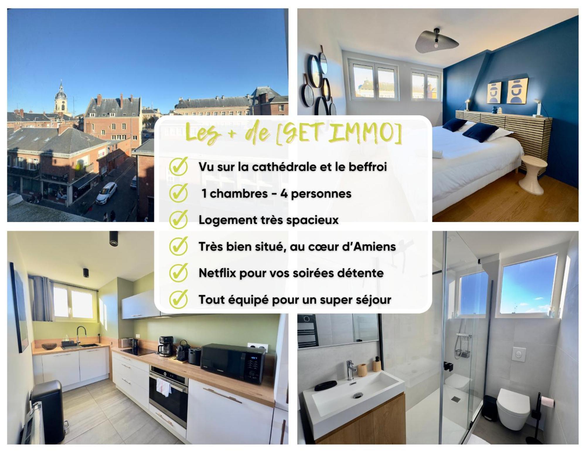 Apartament Vue Cathedrale, Beffroi, Netflix En Hyper Centre Amiens Zewnętrze zdjęcie